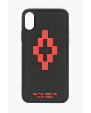 reliëf bedrukt CROSS 3D XS iPhone-hoesje in zwart