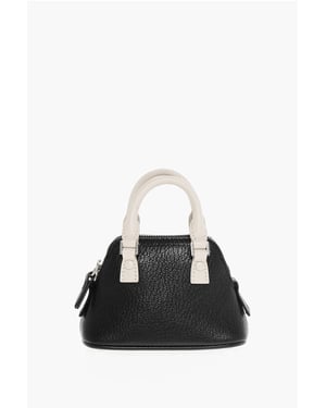 MM11 Two-Tone leren 5AC minitas in zwart en wit