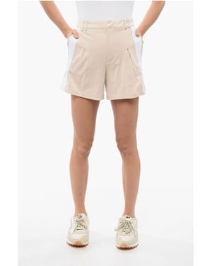 Stretch AXIM Shorts met Zijbanden in Beige