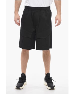 Baggy Fit JORDAN Cargo Shorts met klepzakken in zwart