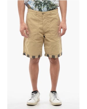 Omkeerbare Buffalo Shorts in Beige