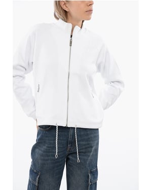 Synthetische STELET Sweatshirt met trekkoord in wit