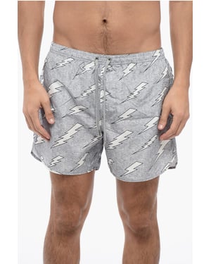 ALL-OVER RAIN BOLTS ZWEMSHORTS