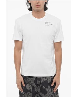 Slim Fit MENS MET EEN BUITENGEWONE VISIE T-shirt met ronde hals in wit