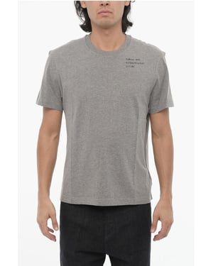 Slim Fit MENS MET EEN BUITENGEWONE VISIE T-shirt met ronde hals in grijs
