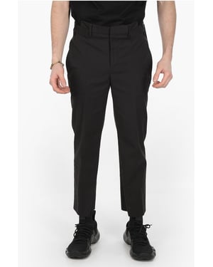 4-pocket broek met riemlus en slanke pasvorm in zwart