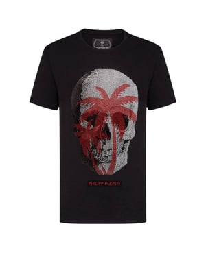 Philipp Plein Groot Schedelmotief Zwart T-shirt