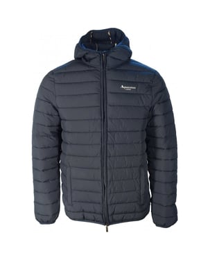 Aquascutum Active 100GR marineblauwe jas met capuchon