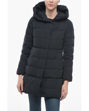 Gewatteerde donsjas met capuchon van PUFFY PRESCOTT in blauw