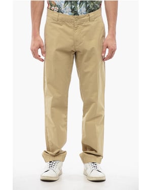 Hoge taille chinobroek in beige