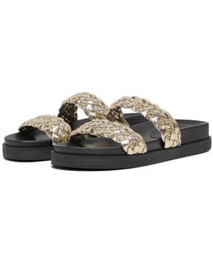 ONLY MINNIE 16 Dames Sandalen Van Polyurethaan In Goudkleur