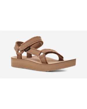 Teva Midform Universal Canvas Dames Beige Sandalen