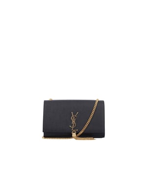 Saint Laurent Kate kleine schoudertas van fijn leer met kwastjes