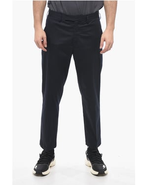 Slim Fit JAMIE-broek met riemlussen in blauw