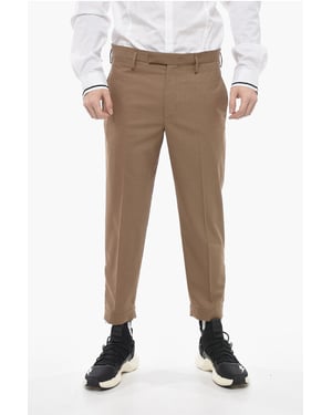 Slim Fit JAMIE-broek met enkelrits in bruin