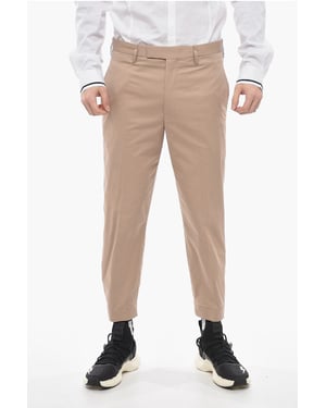 Slim Fit BARRETT METAL-broek met verstelbare enkels in bruin