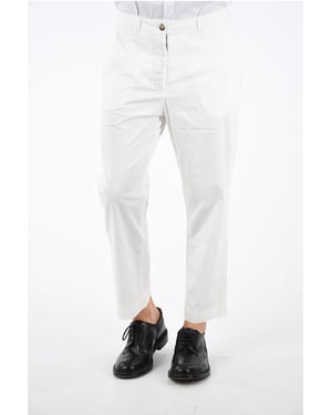 Stretch BOYFRIEND-broek in wit
