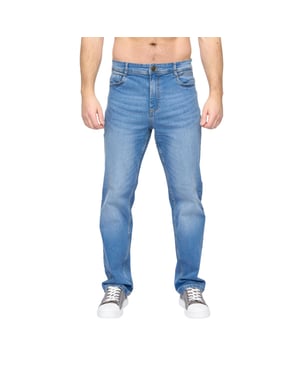 Duck and Cover Heren Rushawn Relaxed Fit Jeans (Lichte wasbeurt)