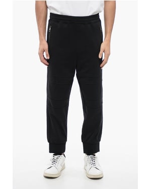 MODERNIST Biker-joggingbroek van katoenmix met ritszakken in zwart