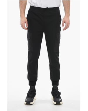 Skinny cargo-joggingbroek met lage taille in zwart