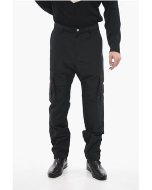 Nylon Cargobroek in Zwart