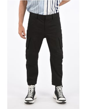 Motocross Ergodynamic Leg Fit Cargo Broek in Zwart