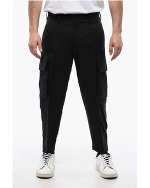 Zijden mix FIREMAN Cargo broek in zwart