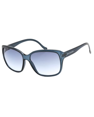 Calvin Klein Crystal Navy zonnebril met omlijsting en gradiëntlenzen