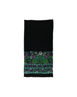 Roberto Cavalli Zwart en Multikleur Bloemenprint Sjaal - '10s