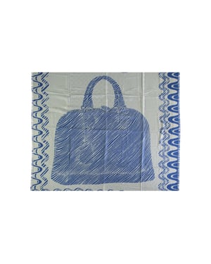 Louis Vuitton Blauw en Witte Alma Print Sjaal - '10s