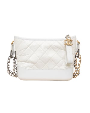 Chanel Gequilted Leren Gabrielle Hobo Tas - '10s