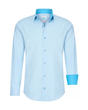 Pastelkleurig overhemd S - 6XL Slim Fit Katoenen stretch