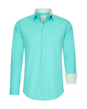 Pastelkleurig overhemd S - 6XL Slim Fit Katoenen stretch