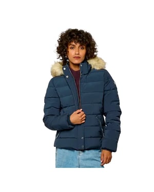 Kaporal damesdonsjack Mibby in marineblauw