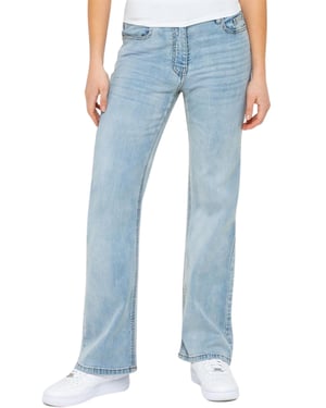 Enzo | Dames Jeans Met Wijde Pijpen