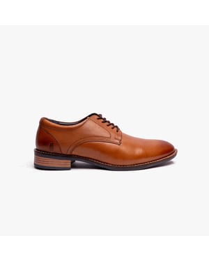 Hush Puppies Damien Heren Formele Veterschoenen Tan