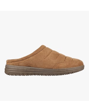 Skechers Relaxed Fit: Murette Garvanza Heren Tan Muiltjes Van Microvezel