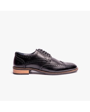 Hush Puppies Dustin Heren Brogue Schoenen Zwart