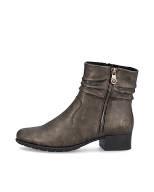 Rieker 78656-90 Dames Leren Laarzen Metaalachtig