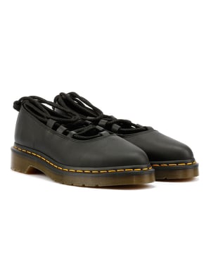 Dr. Martens Elphie II Virginia Dames Schoenen Van Zwart Leer