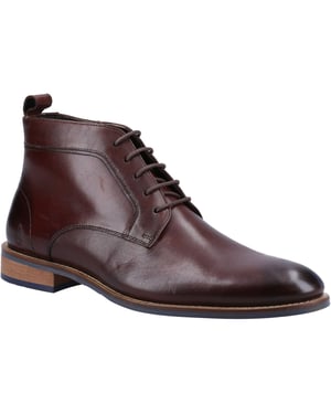 Hush Puppies Declan Veterschoenen Leer Heren Bruine Laarzen