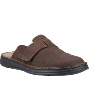 Hush Puppies Edward Leren Heren Bruine Mule