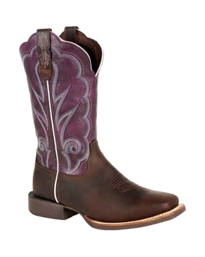 Durango Lady Rebel Pro Leren Dames Oiled Bruin/Plum Laarzen