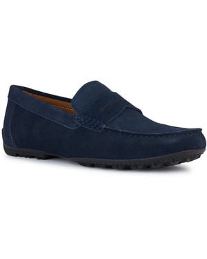 Geox U KOSMOPOLIS + GRIP Leren Heren Navy Instappers