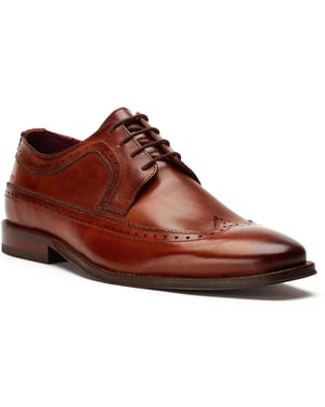 Base London Havisham Leren Heren Tan Derby Schoenen