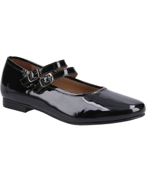 Hush Puppies Nancy Mary Jane Leren Dames Zwarte Ballerina's