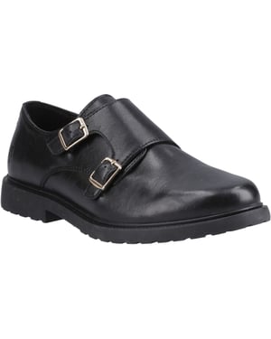 Hush Puppies Verity Leren Dames Zwarte Schoenen