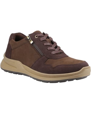Hush Puppies Alexander Leren Heren Bruine Veterschoenen