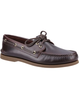 Sperry Authentic 2 Eye Leer Heren Amaretto Bootsschoenen