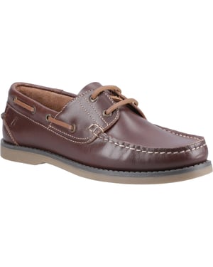 Hush Puppies Wilson Leren Heren Bruine Bootschoenen